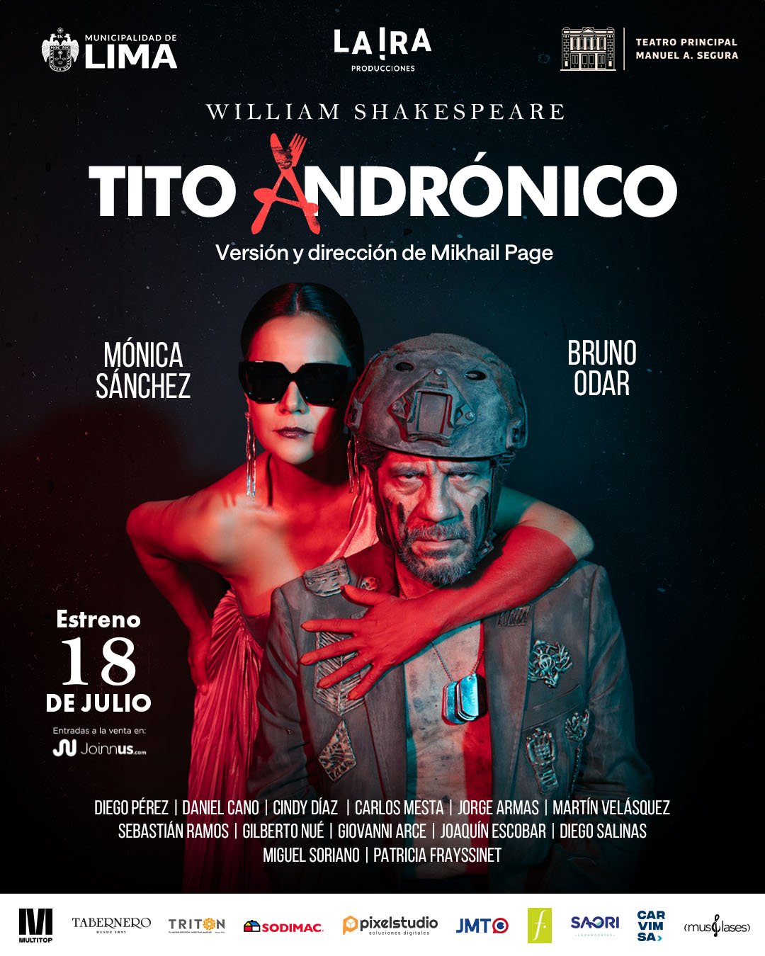 Afiche oficial Tito Andrónico